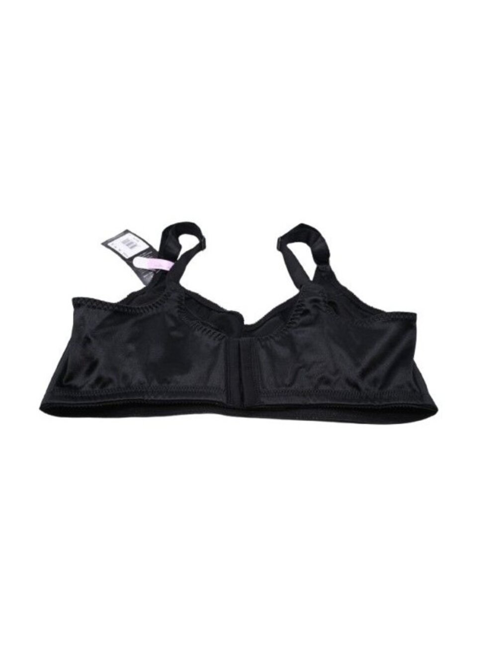 NEW Bali Double Support Tailored Wireless Lace Front Bra Black Size 40D 3820